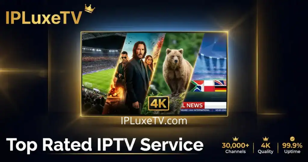 Top Rated IPTV Service — 30,000+ Channels with IPLuxeTV
