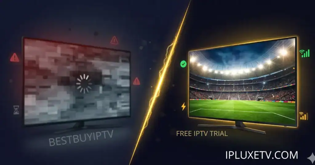 bestbuyiptv free iptv trial vs IPLuxeTV best alternative